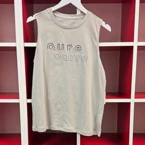 Pure Barre Muscle Tank Logo Tank Top in Olive
